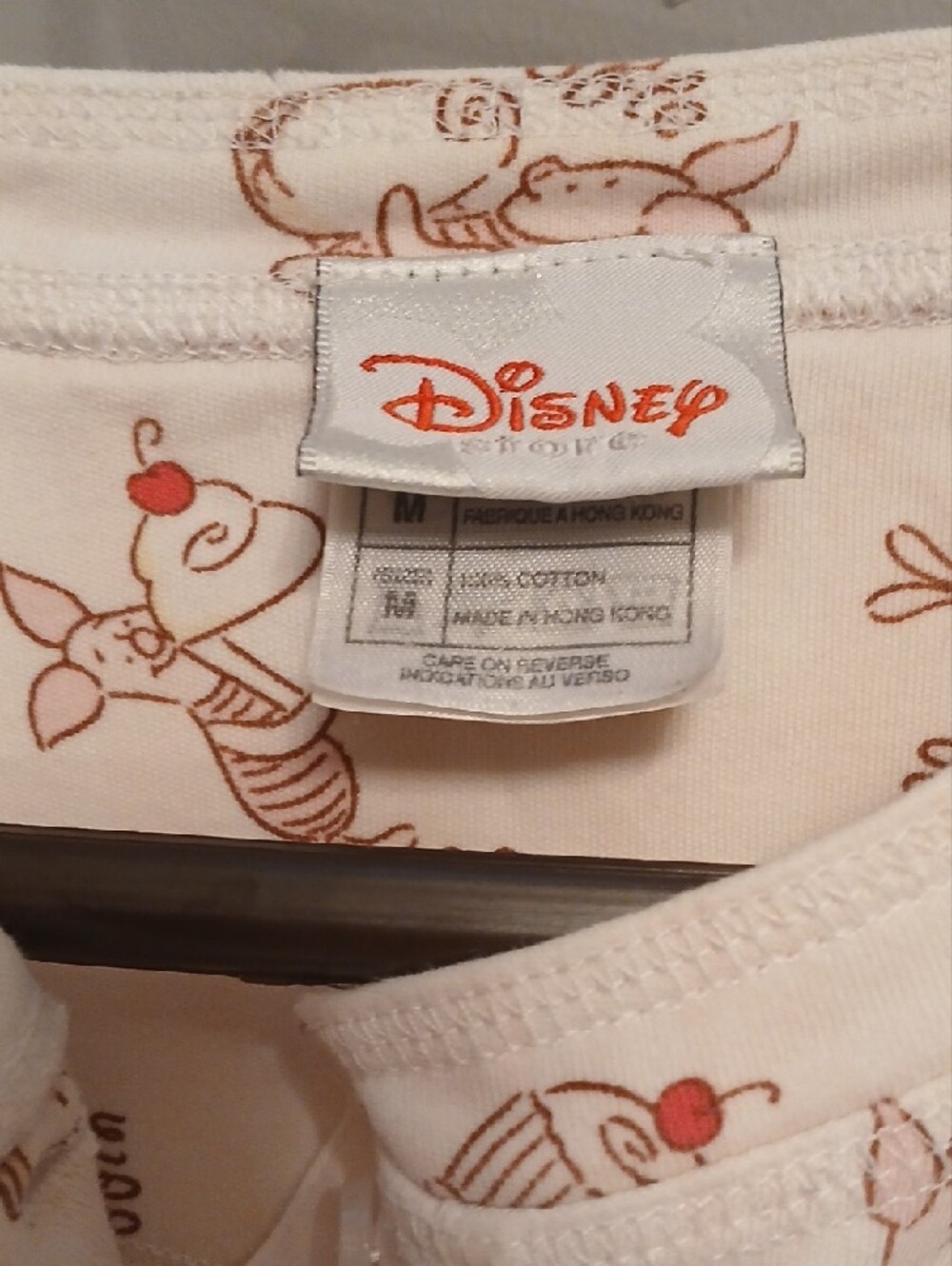 Disney Cream Long-Sleeve Henley Top with Brown Cupcake Print - Picture 2 of 9